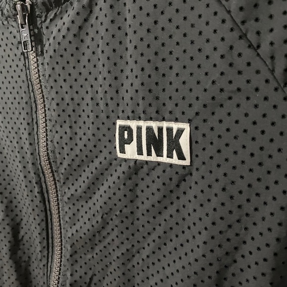 VS PINK Black Athletic Bomber Jacket - Picture 6 of 7